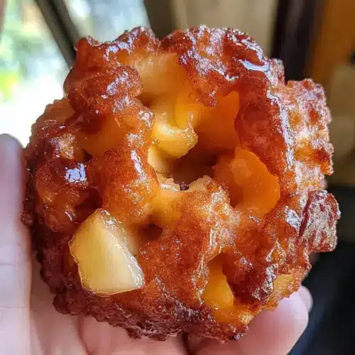 BIG APPLE FRITTERS can be translated to German as GROSSE APFELSTRUDEL.