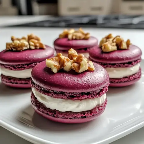 Rote-Bete-Makarons mit Ziegenkäse