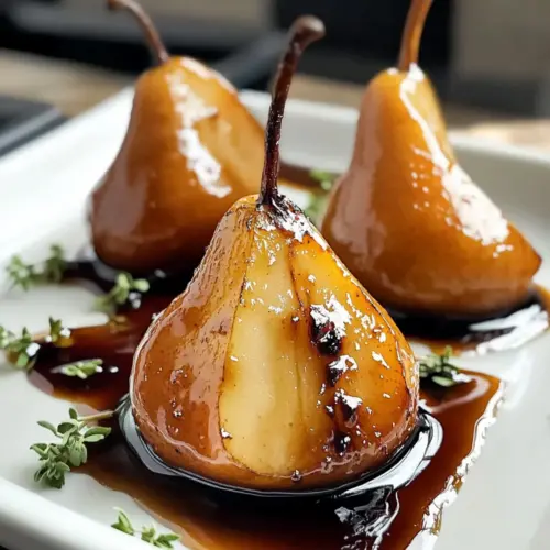 Buttrig geröstete Birnen