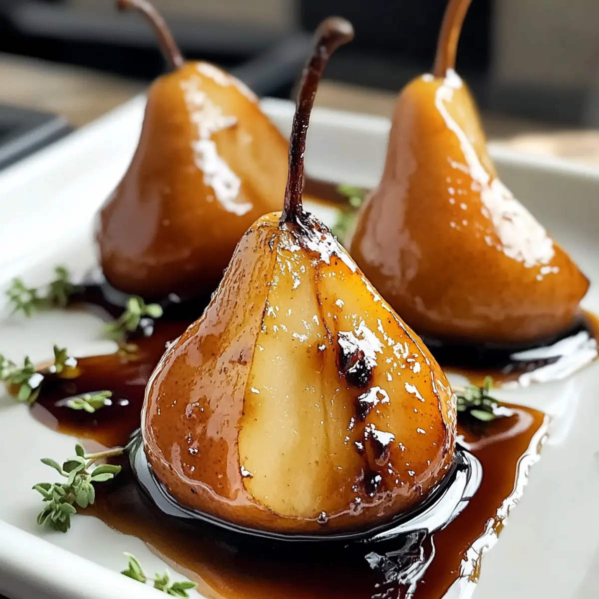 Buttrig geröstete Birnen