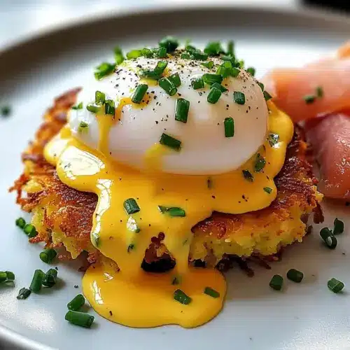 Einfache Latke Eggs Benedict