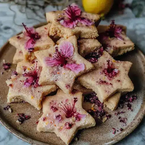 Hibiskus & Zitronen-Shortbread