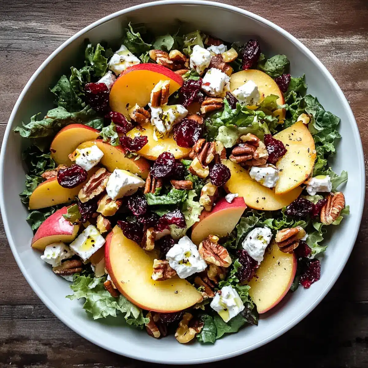 Honigcrispaapfel- und Fetasalat