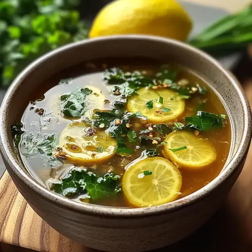 Miso-Ingwer Zitrone Detox Brühe