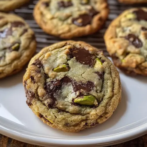 Pistaziencreme Schokoladenstückchen Kekse