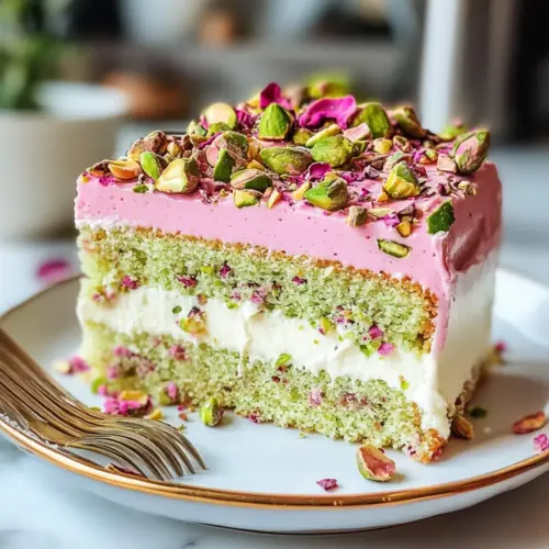 Pistazien-Rosenmilchkuchen