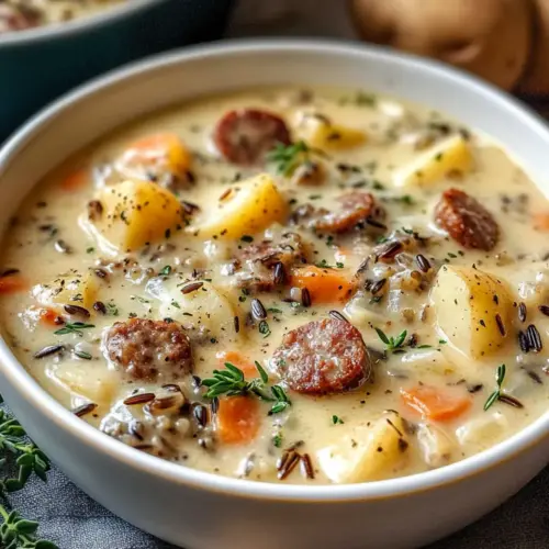 Kartoffel- und Wurst-Chowder