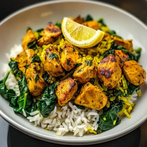 Kurkuma Hähnchen & Reis