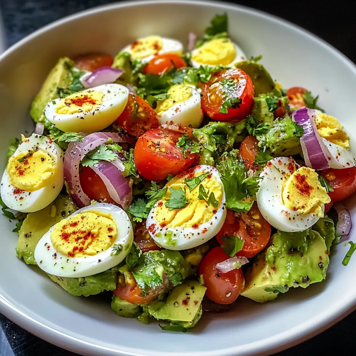 Eier Avocado Salat