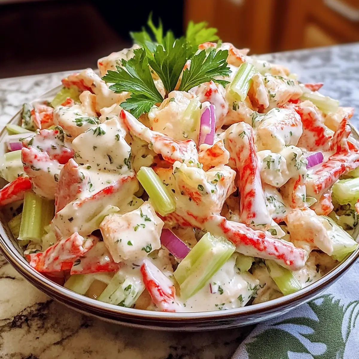 Krabben-Salat Rezept Zutaten: - Krabben - Mayonnaise - Senf - Zwiebel - Sellerie - Zitrone - Dill - Salz - Pfeffer Anleitung: 1. Krabben abspülen und abtropfen lassen. 2. Zwiebel und Sellerie klein schneiden. 3. In einer Schüssel Mayonnaise, Senf, Zwiebel, Sellerie, Zitronensaft, Dill, Salz und Pfeffer vermischen. 4. Krabben vorsichtig unter die Mischung heben. 5. Kühlen und servieren.